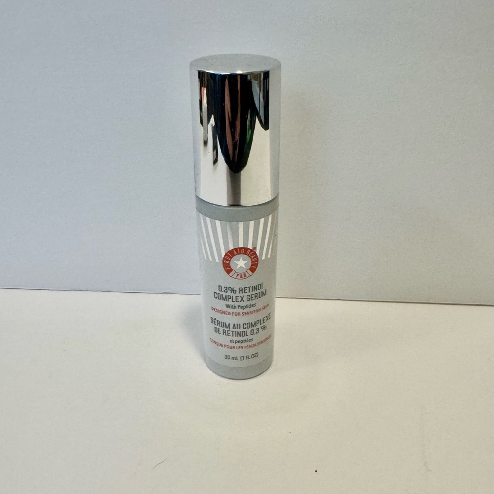 First Aid Beauty 0.3 Retinol Complex Serum With Peptides 1oz Full Size New